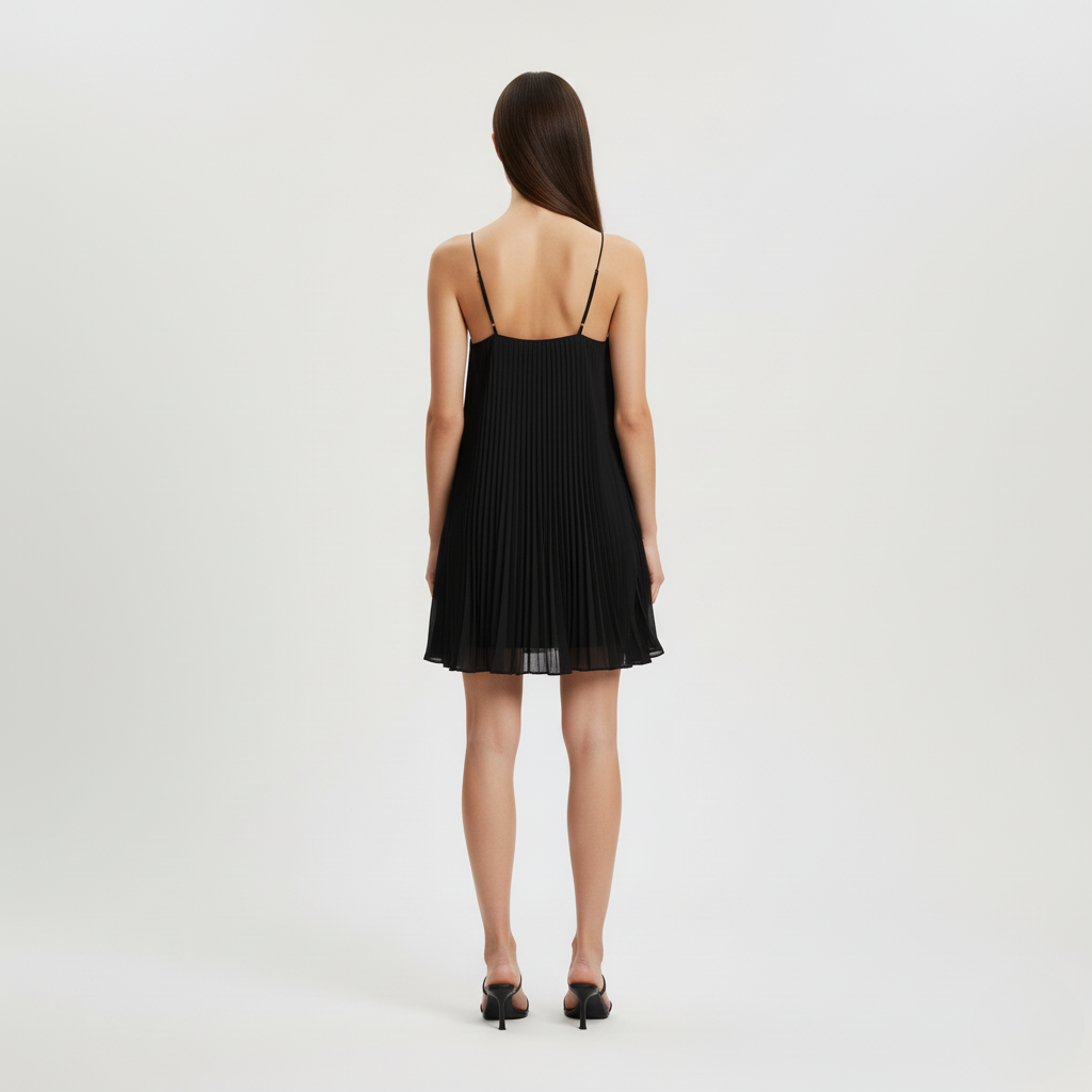 Damski plisowany top na ramiączkach